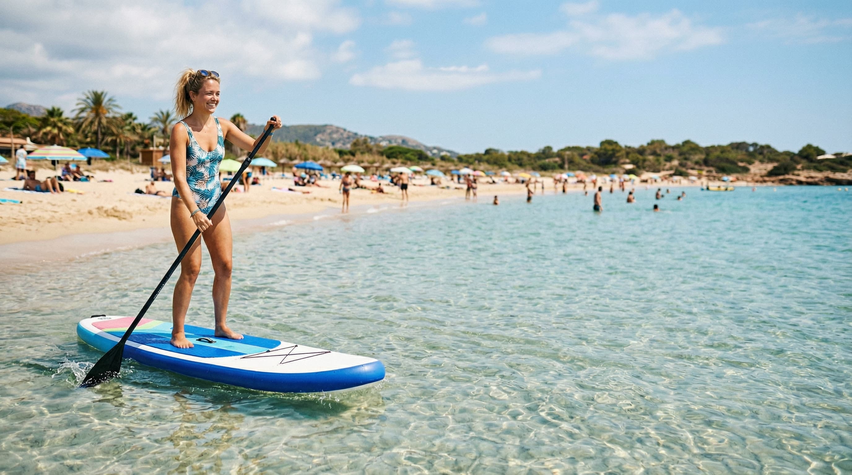 Stand-up paddleboard sul mare